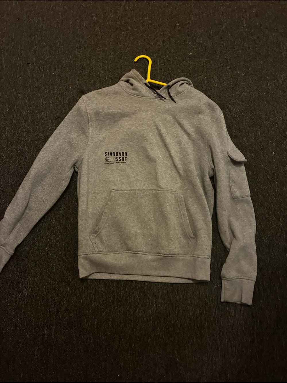 Standard Issue Men's Gray Hooded Sweatshirt